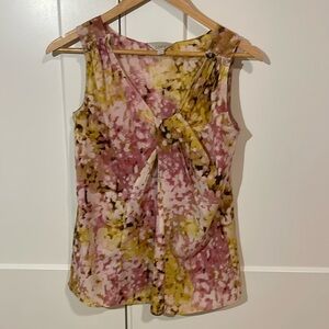 LOFT floral tank blouse